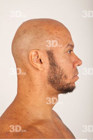 Head Man Nude Bald Studio photo references