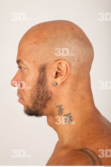 Head Man Nude Bald Studio photo references