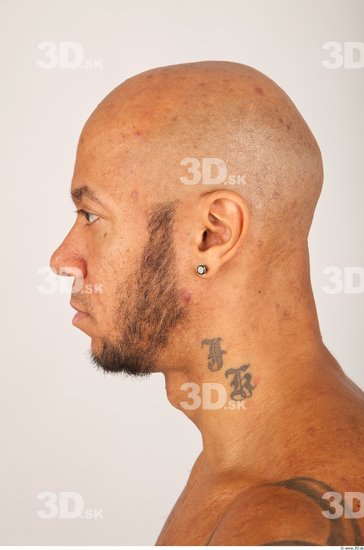 Head Man Nude Bald Studio photo references