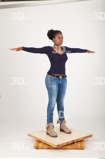 Woman Animation references T poses Casual Average Studio photo references