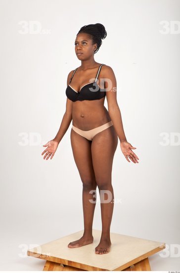 Whole Body Woman Animation references Underwear Average Studio photo references