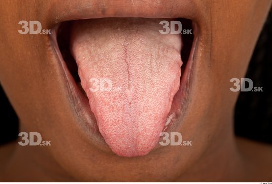 Tongue Woman Average Studio photo references