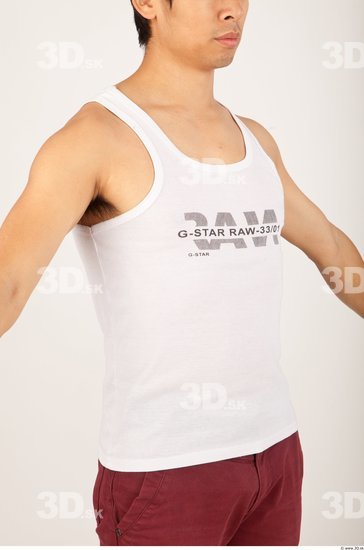 Upper Body Man Casual Singlet Average