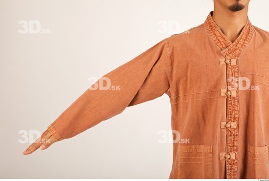 Arm Man Asian Casual Shirt Average Studio photo references