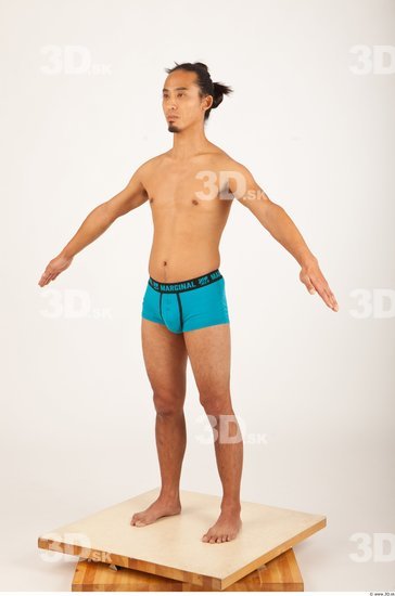 Man Asian Underwear Shorts Average Studio photo references