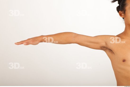 Arm Forearm Man Asian Nude Average Studio photo references