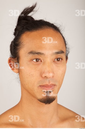 Head Hair Man Asian Average Bearded Studio photo references