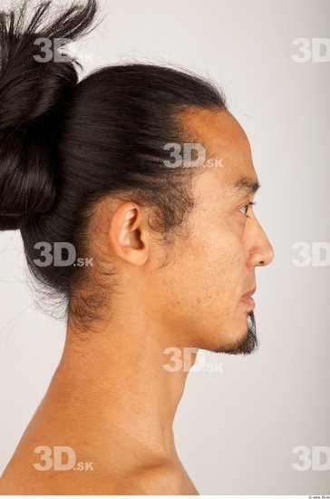 Head Hair Man Asian Average Bearded Studio photo references