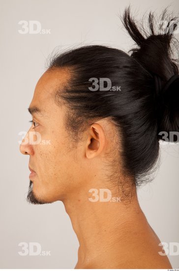 Head Hair Man Asian Average Bearded Studio photo references