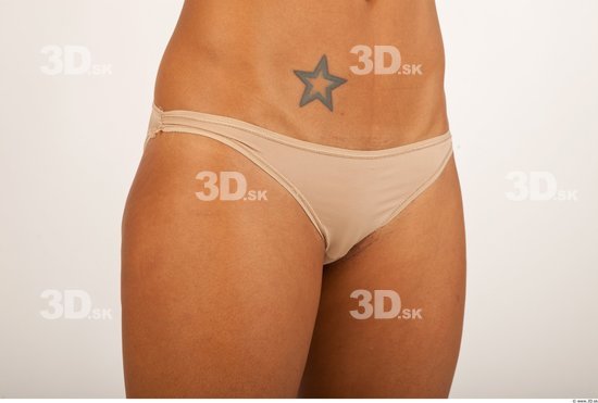 Hips Bottom Woman Tattoo Underwear Panties Studio photo references