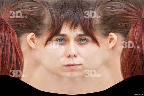 Head Woman White Average Head textures