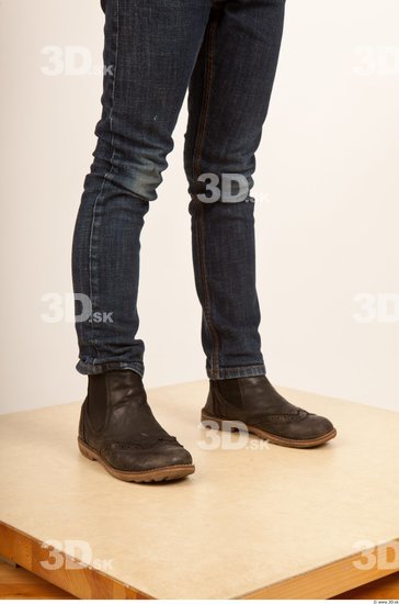 Leg Man White Jeans Studio photo references