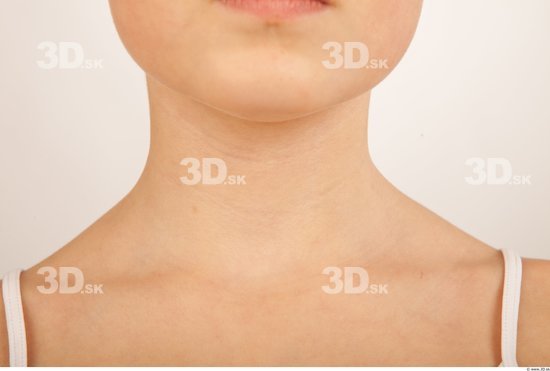 Neck Woman Nude Slim Studio photo references