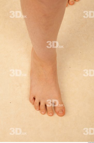 Foot Woman Nude Slim Studio photo references