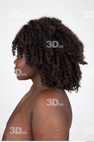 Head Woman Black Chubby 3D Models