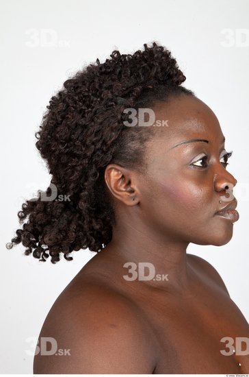 Head Woman Black Chubby 3D Models