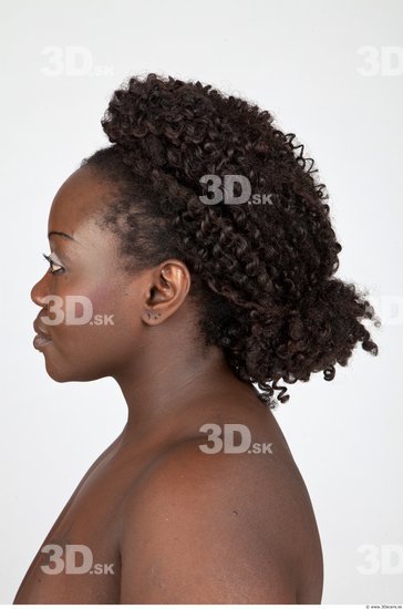 Head Woman Black Chubby 3D Models