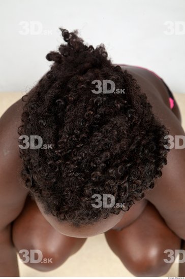 Head Woman Black Chubby 3D Models