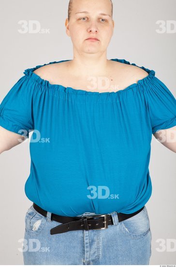 Whole Body Woman White Casual Overweight Studio photo references