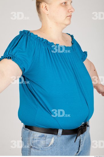 Whole Body Woman White Casual Overweight Studio photo references