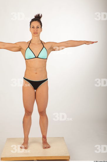 Whole body underwear modeling t pose of Rebecca