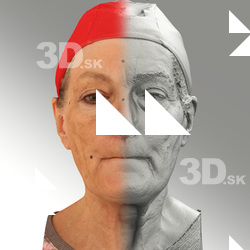 Raw 3D head scan of M phoneme - Drahomira