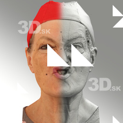 Raw 3D head scan of SCH phoneme - Drahomira