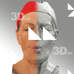Raw 3D head scan of U phoneme - Drahomira