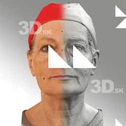 Raw 3D head scan of neutral emotion - Drahomira