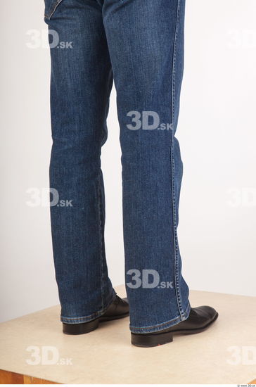 Calf deep blue jeans of Ed
