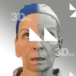 3D head scan of looking up emotion - Alena