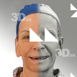 3D head scan of smiling emotion - Alena