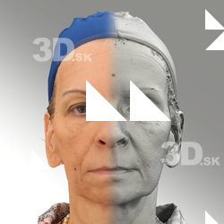 3D head scan of neutral relaxed emotion - Alena