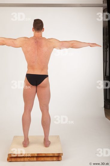 Whole body bodybuilder modeling t pose of Andrew