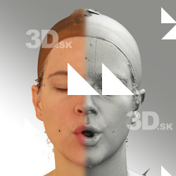 3D head scan of U phoneme - Mariana