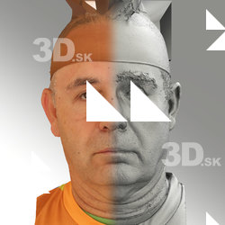 3D head scan of neutral emotion - Ilja