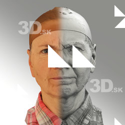 3D head scan of angry emotion - Iveta