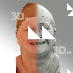 3D head scan of smiling emotion - Lada