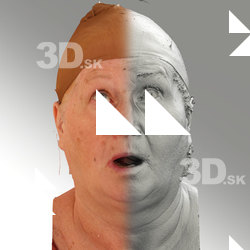3D head scan of looking up emotion - Lada