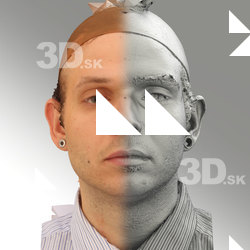 3D head scan of neutral emotion - Martin