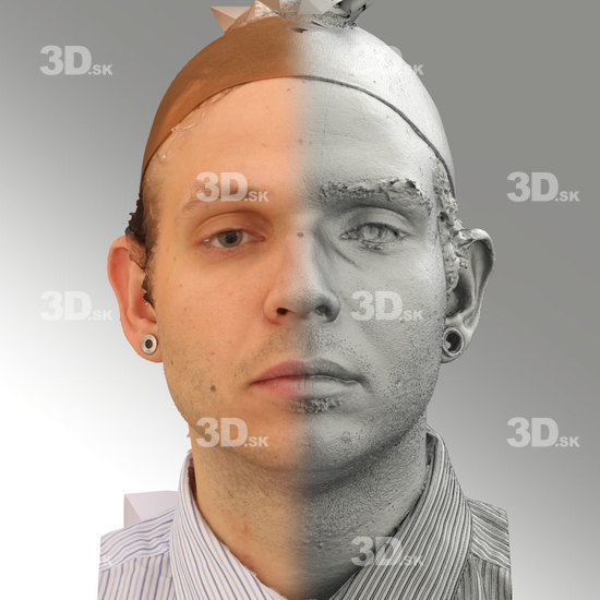 Head Emotions Man White Average 3D Phonemes And Emotions