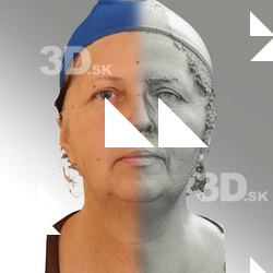 3D head scan of neutral emotion - Zdenka