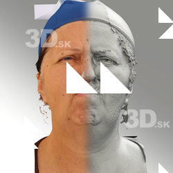 3D head scan of angry emotion - Zdenka