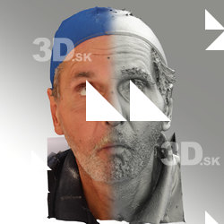 3D head scan of O phoneme - Richard