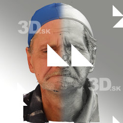 3D head scan of angry emotion - Richard