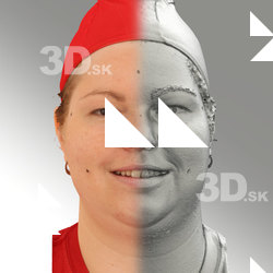 3D head scan of smiling emotion - Misa