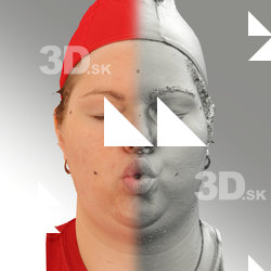 3D head scan of O phoneme - Misa
