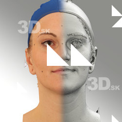 3D head scan of neutral emotion - Jana