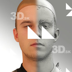3D head scan of angry emotion - Jirka