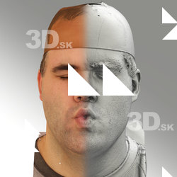 3D head scan of O phoneme - Martin